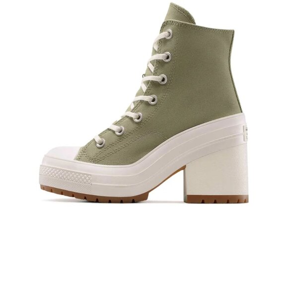 Chuck Taylor 70 De Luxe Heel High Top Shoes A11899C Women's Size 9 Olive Green - Picture 12 of 13